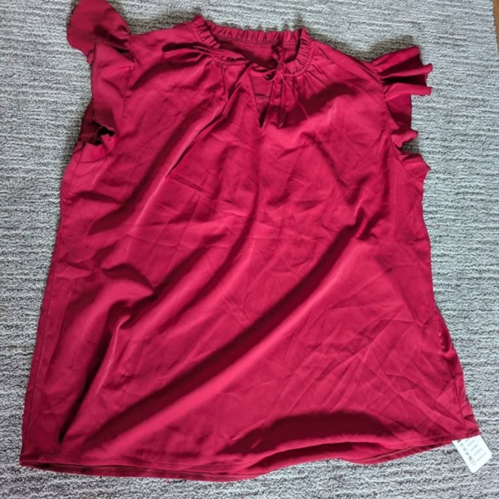 BNWT Plus Size Chic Ruffle Sleeve Blouse